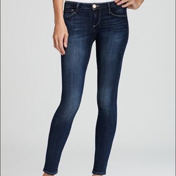 NEW Earnest Sewn Dark Wash Slim Straight Jeans - Picture 1 of 7